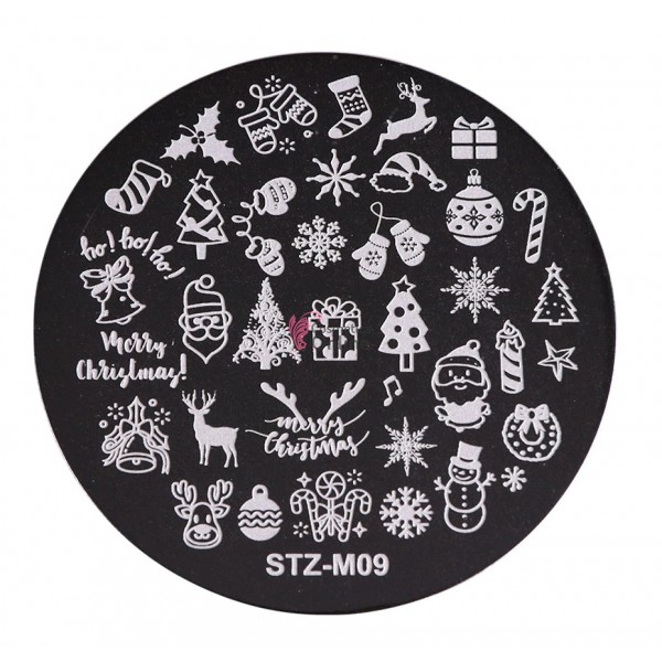 Matrita de Unghii din metal rotunda 5,5cm STZ-M09
